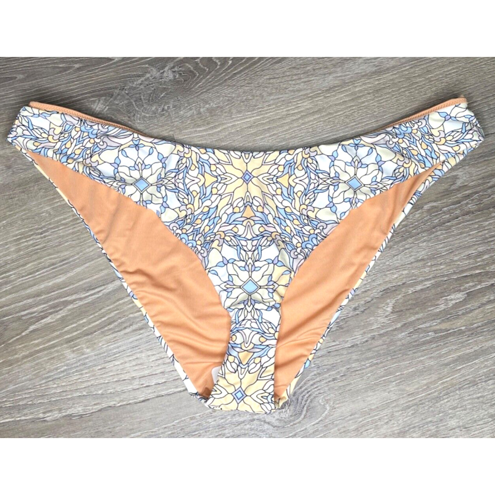 J. Crew Active Curved Waist Cheeky Bikini Bottom Kaleidoscope BF153 Size 2X NWT